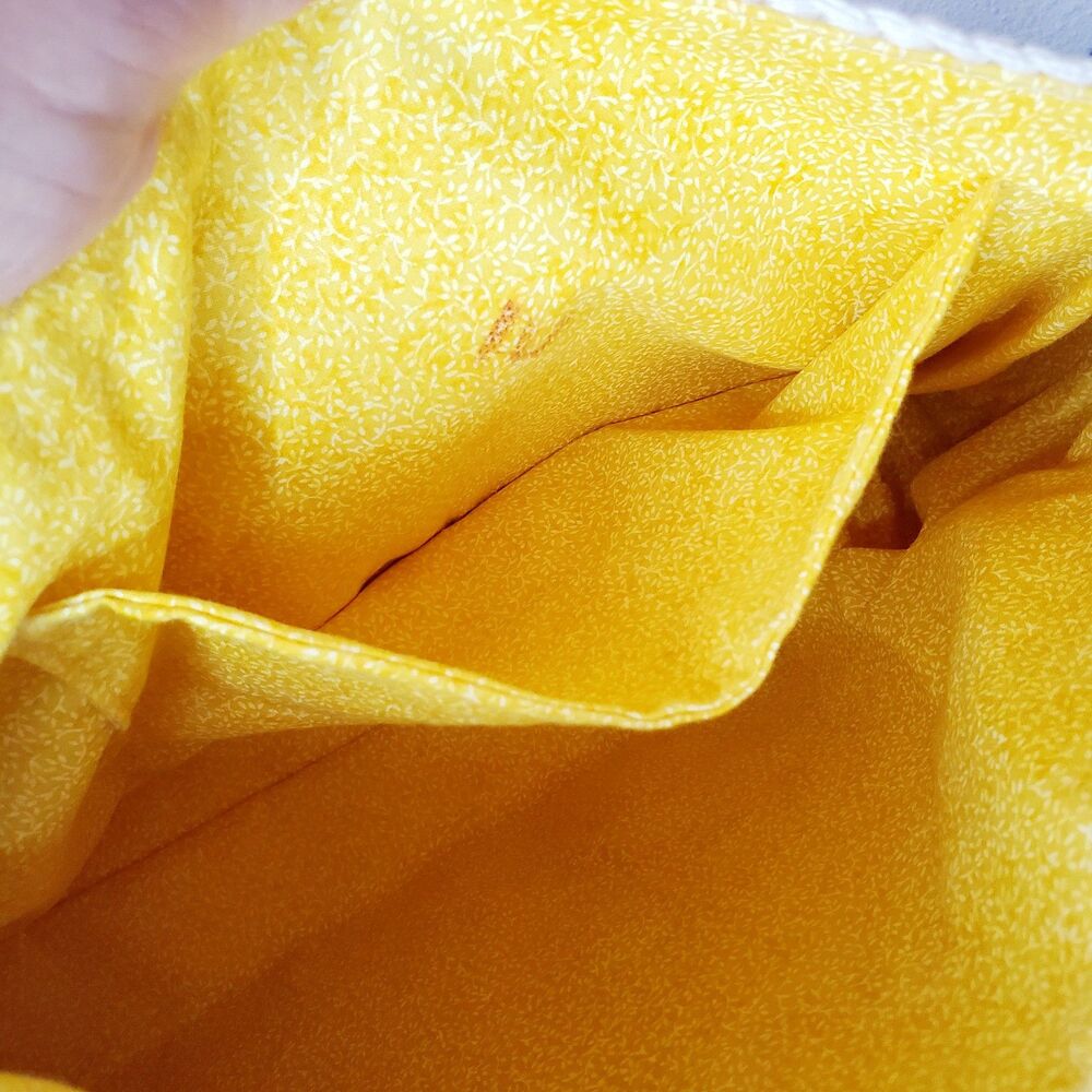 Handmade Knit Crochet Purse Hand Bag Summer Blue White Casual Beach Tiki - Picture 7 of 12